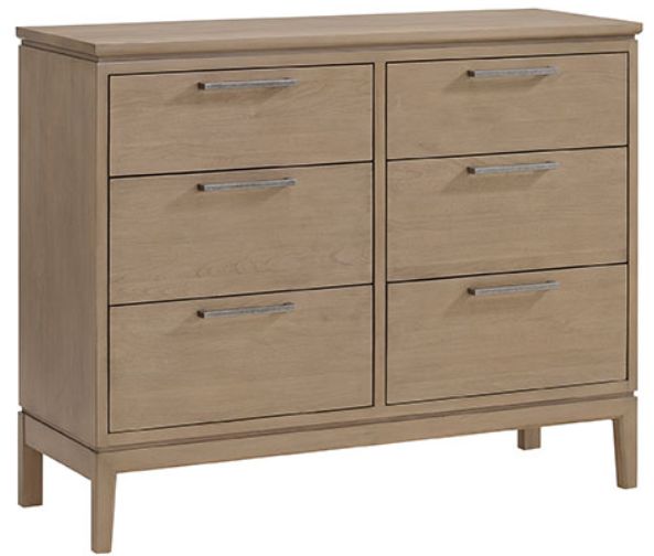 Whittier Wood® Furniture Bailey Almond 50" Low Dresser-0