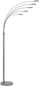 Cal® Lighting & Accessories Malibu Brushed Steel Floor Lamp-2