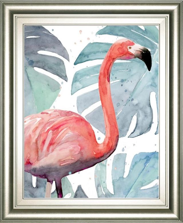 Classy Art Flamingo Splash I by Annie Warren Wall Art-0