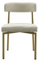 YHD Ivory/Bronze Grace Dining Chair-1