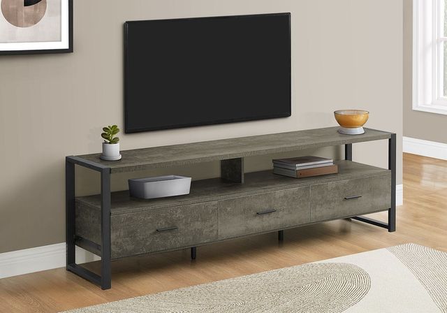 Monarch Specialties Inc. Dark Bronze 72" TV Stand-1
