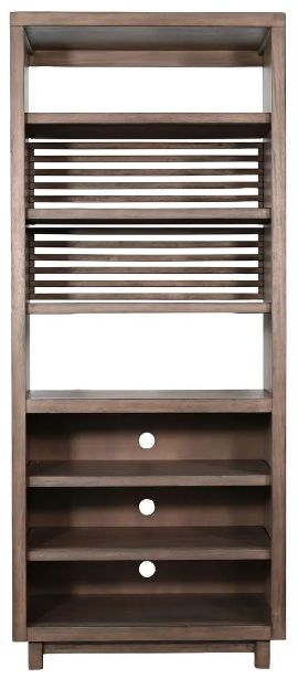 Sunny Designs™ Doe Valley Buckskin Slat Media Pier Cabinet-3