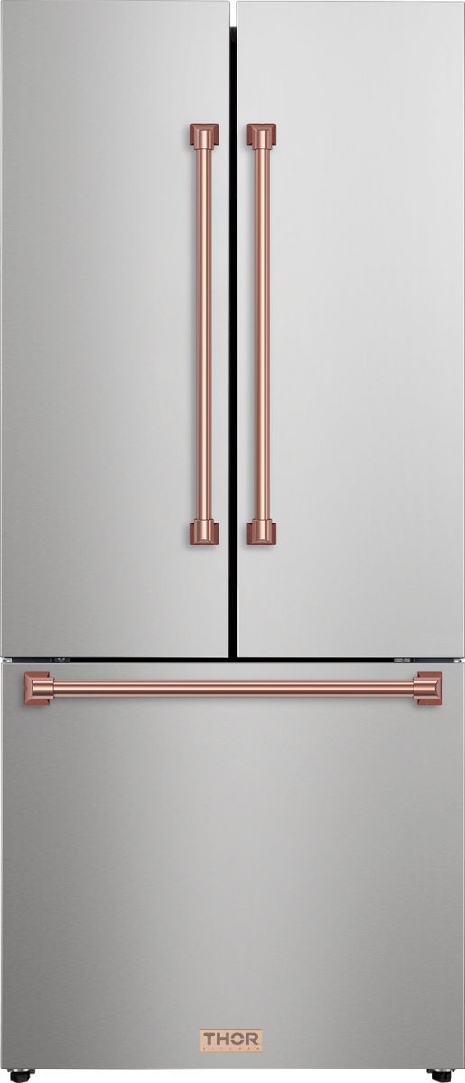 Thor Kitchen® Gordon Ramsay Series 30 in. 17.7 Cu. Ft. Stainless Steel Counter Depth French Door Refrigerator-0