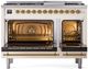 Ilve® Nostalgie II Series 48" Antique White Pro Style Dual Fuel Range-1