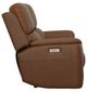 Flexsteel® Henry Caramel Power Reclining Loveseat with Power Headrests and Lumbar-4