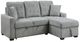 Homelegance® Waitsfield 2-Piece Gray Right-Arm Facing Sleeper Sectional with Hidden Storage-0
