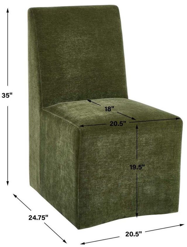 Uttermost® Moro Moss Dining Side Chair-2