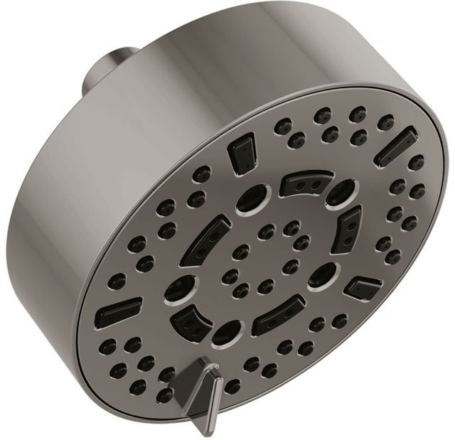 Brizo Essential™ Brilliance® Black Onyx 5" Linear Round H2Okinetic® Multi-Function Wall Mount Shower Head-0