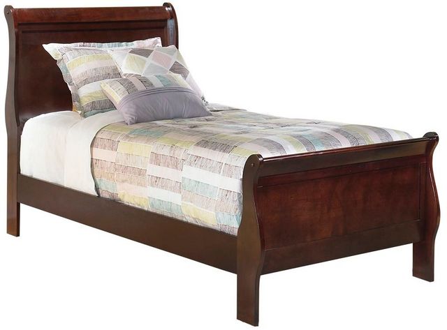 Signature Design by Ashley® Alisdair 3-Piece Dark Brown Twin Sleigh Bed Set-1