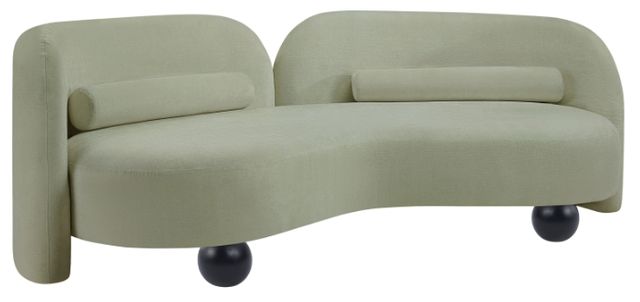 Meridian Furniture Daphne Mint Chenille Fabric Sofa-0