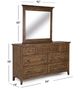 Magnussen Home® Bay Creek Toasted Nutmeg Dresser and Mirror-2