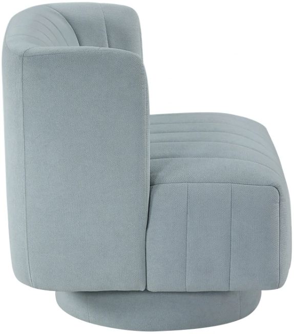 Homelegance® Joyce Aqua Blue Swivel Chair-3