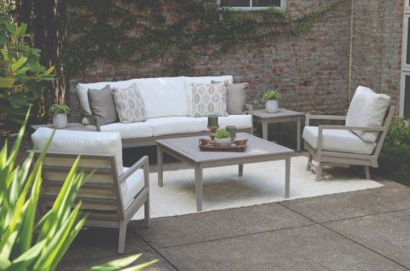 Lane Venture® Santa Rosa White Cushion Sofa-1