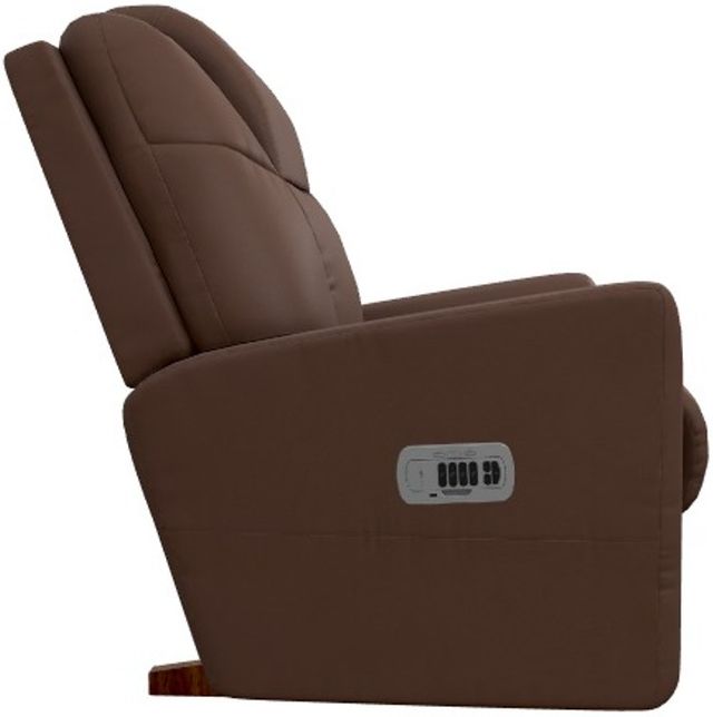 La-Z-Boy® Sparrow Chestnut Power Rocking Recliner with Headrest and Lumbar-3