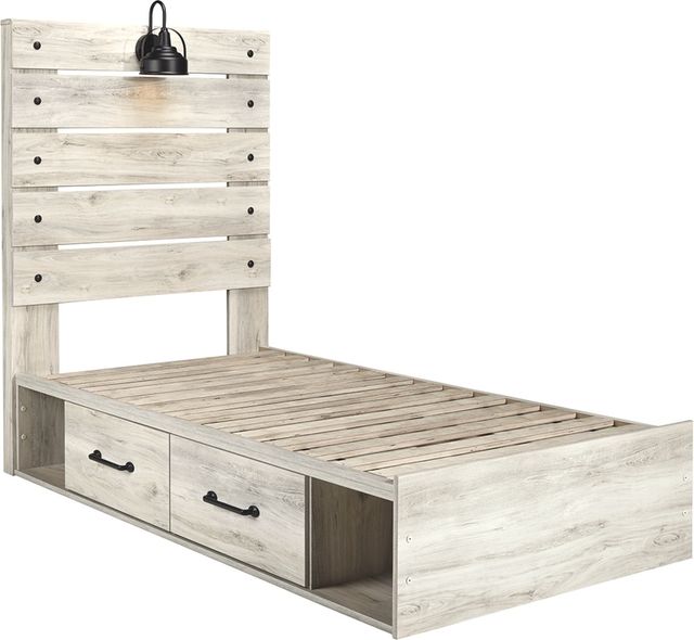 Signature Design by Ashley® Cambeck 2-Piece Whitewash Twin Panel Bed Set-1
