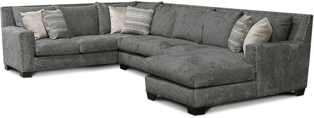 England Furniture Customizable Del Mar Luckenbach 3-Piece Sectional with Nailhead Trim-0
