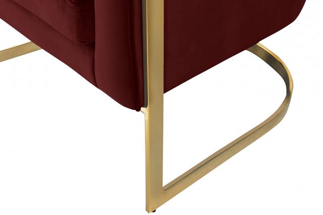 Meridian Furniture Carter Burgundy Velvet Chair-3