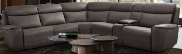 Furniture of America® Edmondus 6-Piece Dark Gray Modular Power Sectional-0