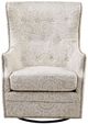 Olliix by Madison Park Cream Ella Swivel Glider Chair-0