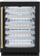 ZLINE Autograph Edition Touchstone 4.8 Cu. Ft. Stainless Steel Wine Cooler with Black Matte Glass Door and Polished Gold Handle-0