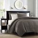 Olliix by Madison Park Dark Grey Full/Queen Quebec Reversible Coverlet Set-2