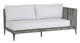 Ratana Genval Black Aluminum 2-Seater Right Arm-0
