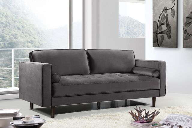 Meridian Furniture Emily Gray Sofa-3