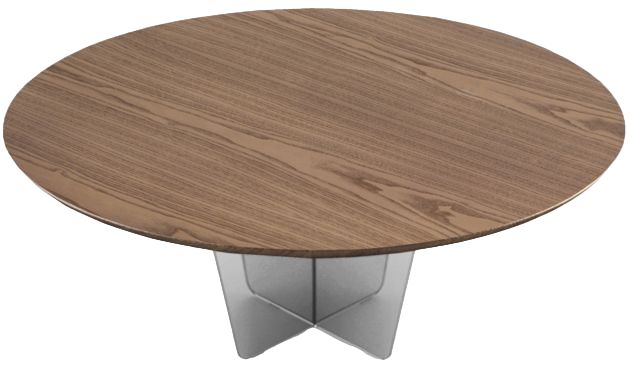 Natuzzi Editions Gira Blonde Ash Small Round Dining Table