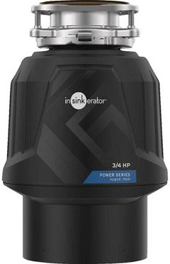 InSinkErator® Power 0.75 HP Continuous Feed Black Garbage Disposal 