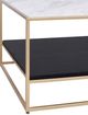 Moe's Home Collection Mies Black/White Coffee Table with Gold Frame-2