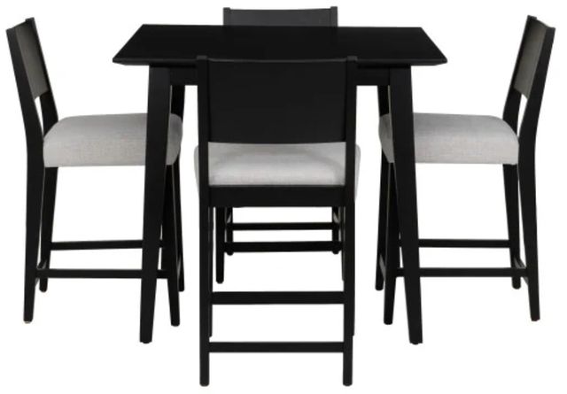 Powell® Cosgrove 5-Piece Black/Light Gray Counter Dining Set-3