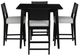 Powell® Cosgrove 5-Piece Black/Light Gray Counter Set-3