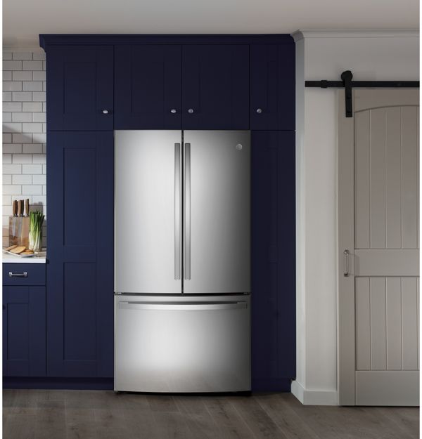 GE 36 in. 28.8 Cu. Ft. Fingerprint Resistant Stainless Steel French Door Refrigerator
