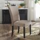 ACME Furniture Nolan Beige/Dark Oak Side Chair-1