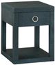 Bassett® Furniture Ventura Raffia Pacific Blue Chairside Table-2