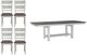 Liberty Furniture Brook Bay 5-Piece Carbon Gray/Textured White Trestle Table Set-0