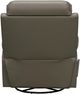 BarcaLounger® Mac Lynn Smokey Gray Leather Manual Swivel Glider Recliner-4