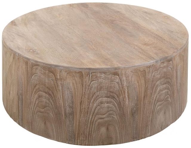 International Furniture Direct Balam Stained White Cocktail Table-3