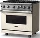 Viking® 5 Series 36" Pure White Pro Style Liquid Propane Gas Range-2