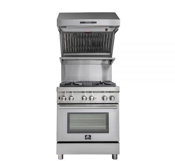 FORNO® Alta Qualita 30" Stainless Steel Wall Mounted Range Hood-3