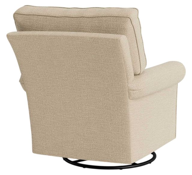 Bassett® Furniture Customizable Oswell Roll Arm Swivel Glider Chair-3
