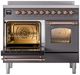 Ilve® Nostalgie II Series 40" Matte Graphite Pro Style Induction Range-2