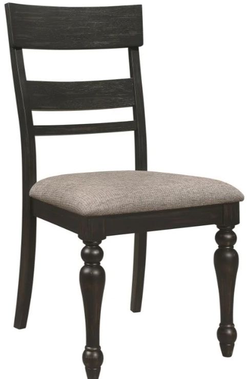 Coaster® Bridget 6-Piece Charcoal Sand Dining Set-2