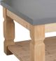 A & B Home Gray Coffee Table with Taupe Base -3