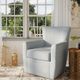 Jofran Inc. Harper Sky Swivel Accent Chair-1
