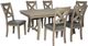 Signature Design by Ashley® Aldwin 7-Piece Gray Dining Table Set-0