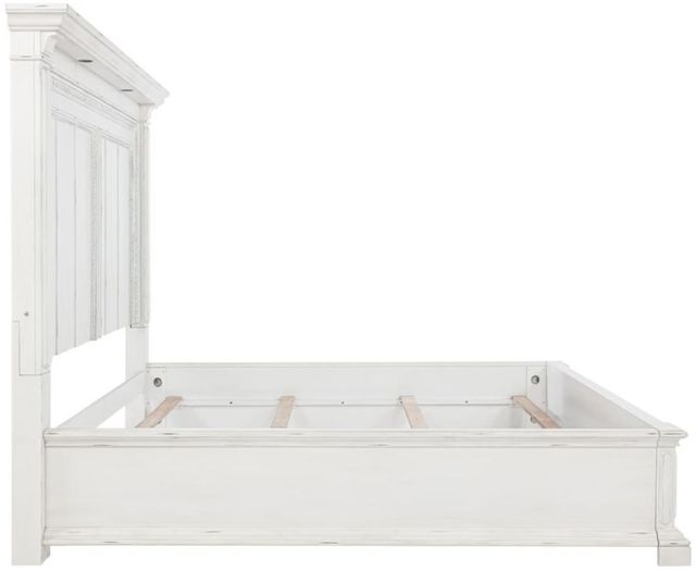 Coaster® McKinney Vintage White Queen Panel Bed with LED Lights-3