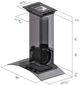 ZLINE 36" Stainless Steel and Glass Convertible Vent Wall Mount Range Hood with Crown Molding-2