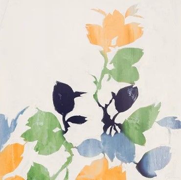Stylecraft Falling Leaves IV Blue/Dark Blue/Green/Orange/White Wall Art-2