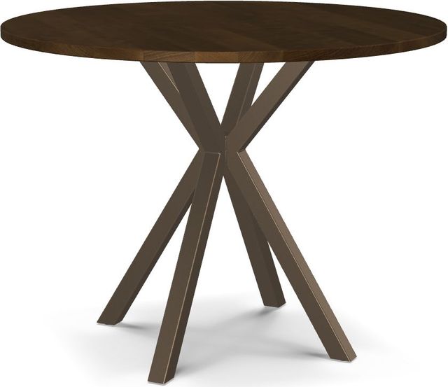 Amisco Customizable Asterisk Round Counter-Height Table with Starburst Stand -0